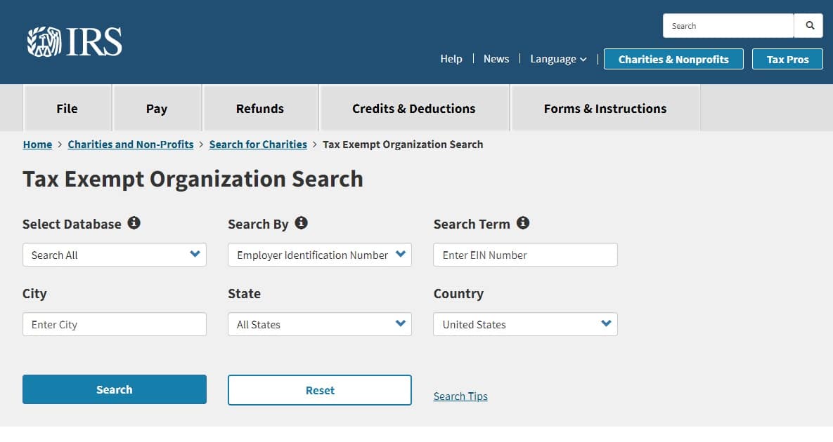 Tax Exempt Organization Search | IRS Tool | Ohio CPA Firm