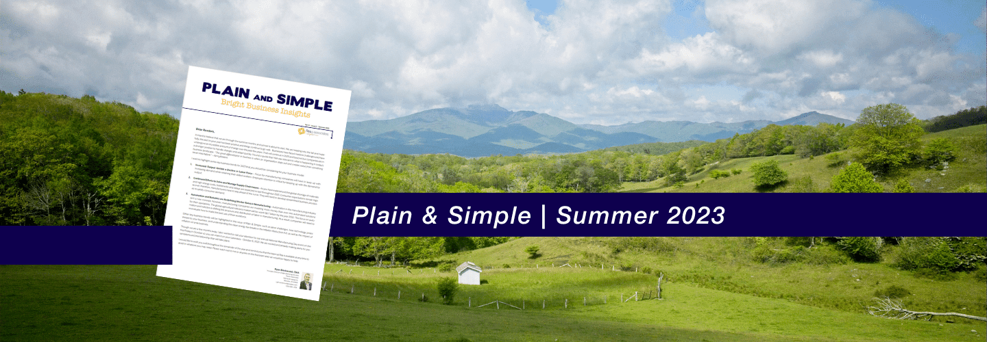 Plain & Simple Cover | Summer 2023
