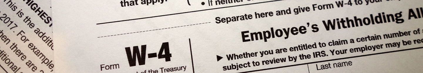 W-4 Form Withholding | Ohio CPA Firm